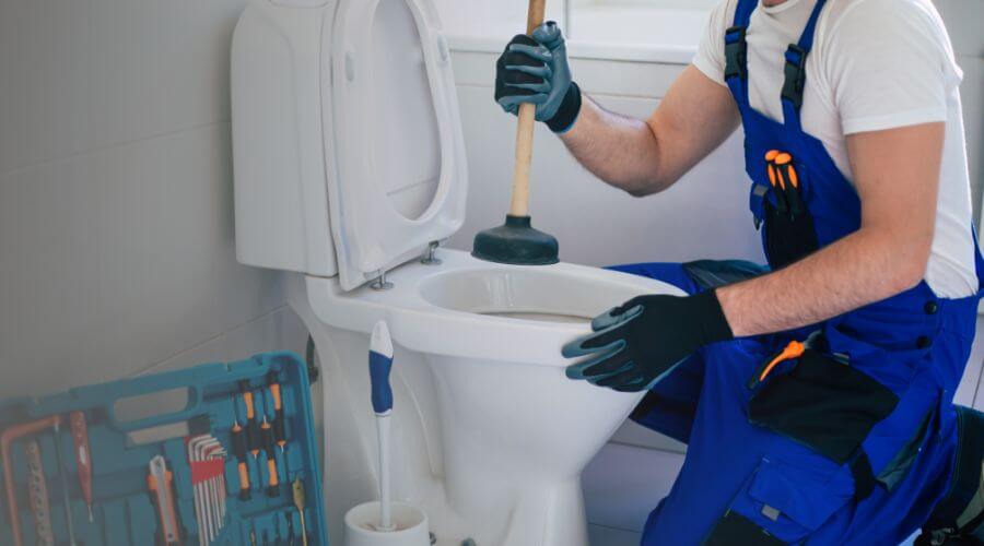 Professional clogged toilet repair in Brunswick, MO